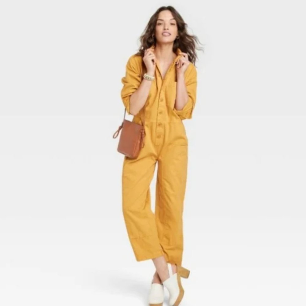 Mustard Universal Thread Utility Jumpsuit/Coveralls (Size 10)